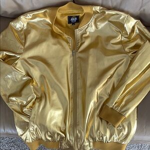 Jogal Gold Bomber Jacket